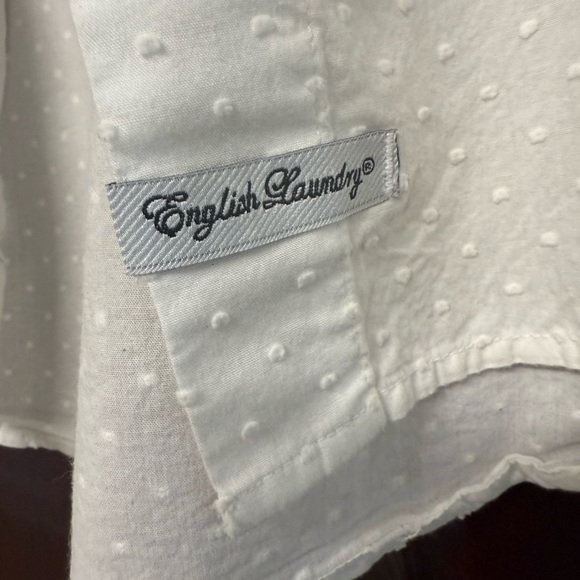 English Laundry by Christopher Wicks XL 100% cotton dress shirt dry cleaned - Picture 12 of 16